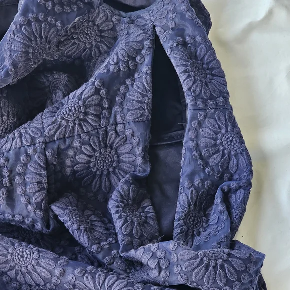 Boden Embroidered Organza Lace Dress - Women's Size 12 - Picture 15 of 16